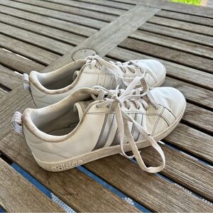 Adidas Classic White and Gray Sneakers
